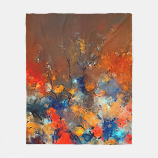 Modern art. Colourful contemporary artwork. Colour Fleece Blanket