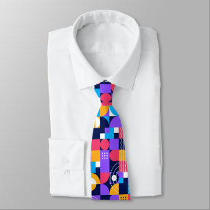 Modern Art Colourful Men's Tie