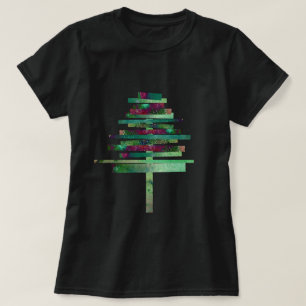 Modern art craft Christmas tree T-Shirt