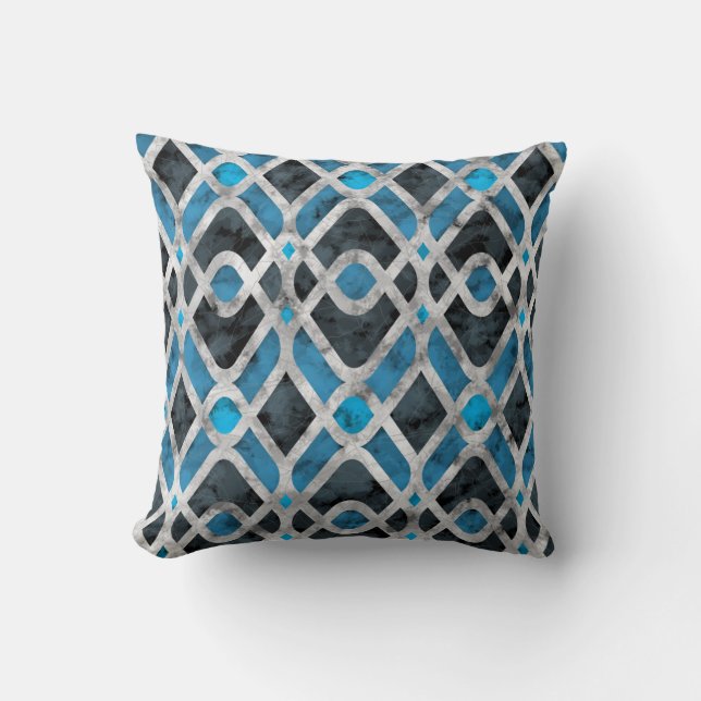 Modern Art Deco Batik Cushion (Front)