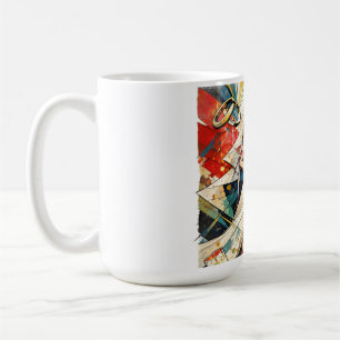Modern Art Deco Wedding Couple Illustration Coffee Mug