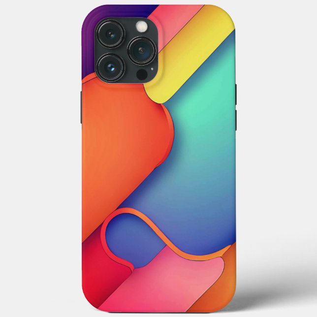 Modern Art Design Folds of Color Case-Mate iPhone Case (Back)