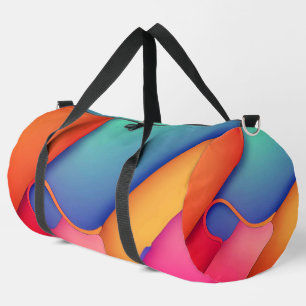Modern Art Design Folds of Colour  Duffle Bag