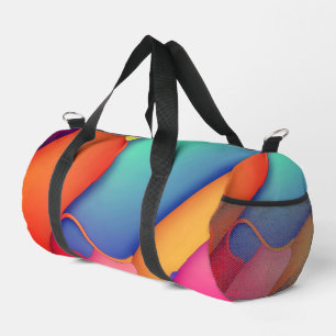 Modern Art Design Folds of Colour  Duffle Bag