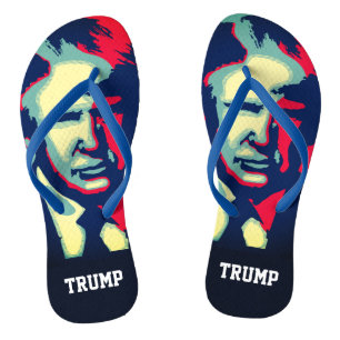 Modern Art Donald Trump Jandals