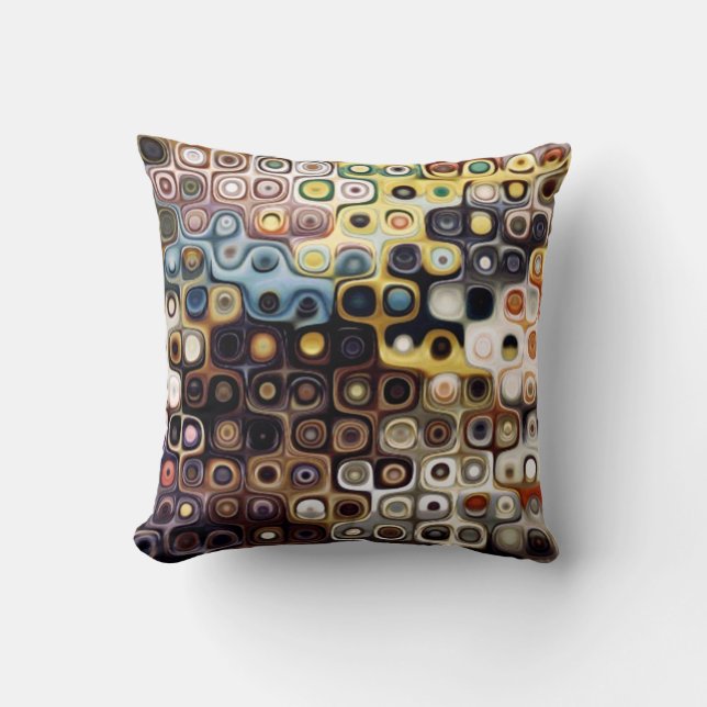 Modern Art Dot Pattern Pillow (Front)