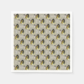 Modern Art Floral Pattern - Vibrant and Harmonious Napkin