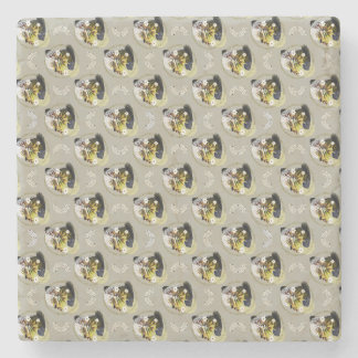 Modern Art Floral Pattern - Vibrant and Harmonious Stone Coaster