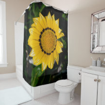 Modern Art Flower Design Shower Curtain