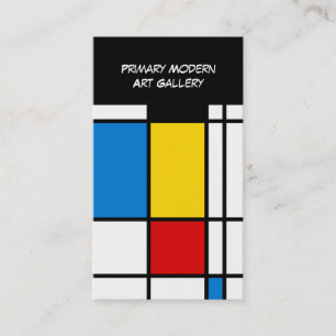 Modern Art Gallery Business Card