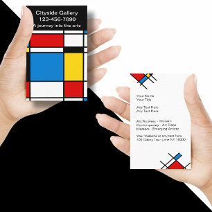 Modern Art Gallery Business Cards