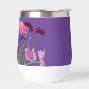 Modern Art Happy Colourful Wildflowers +Custom Nam