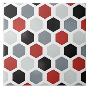 Modern Art Hexagon Pattern Tile