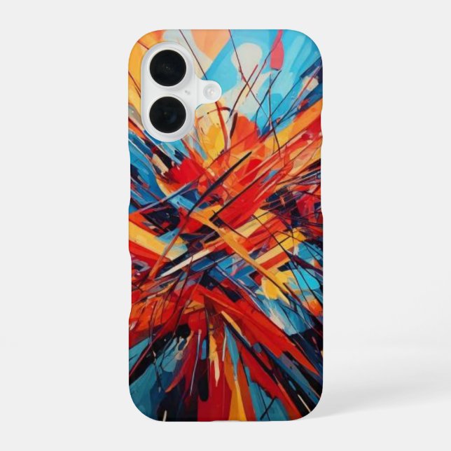Modern Art  iPhone 16 Case (Back)
