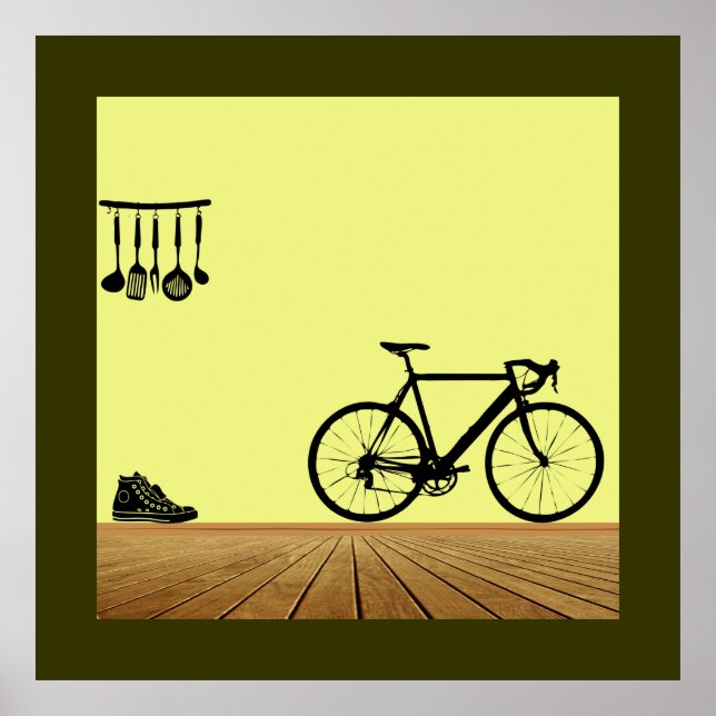 modern art kitchen interior design poster (Front)
