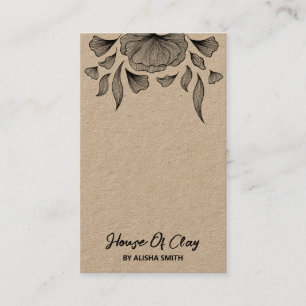 Modern Art Kraft Earring Packaging Cards