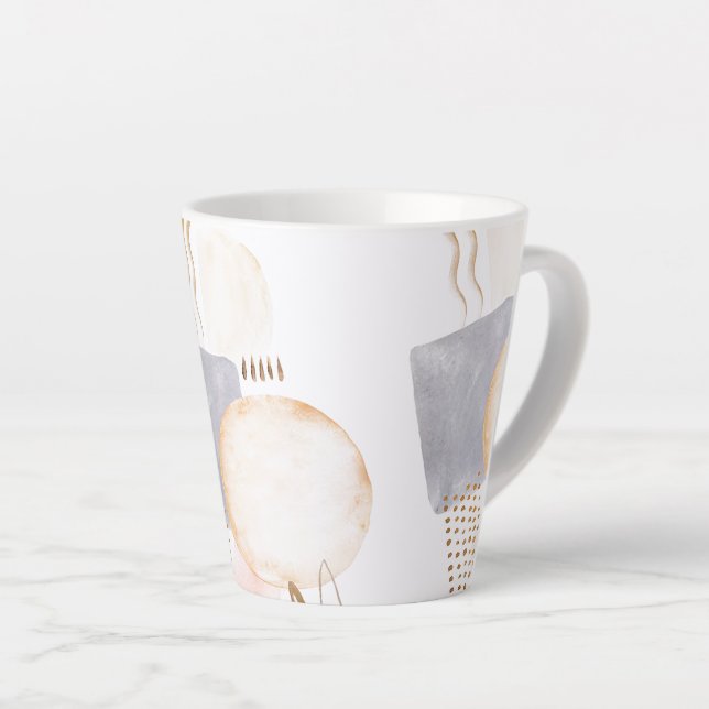 Modern Art Latte Mug (Right Angle)