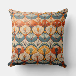 Modern art leafs cushion