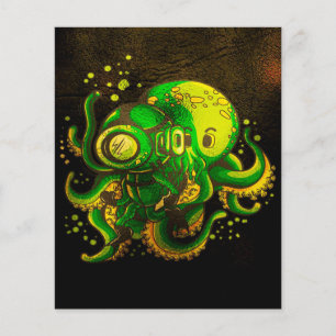 Modern Art Octopus   Mysterious Ocean Flyer