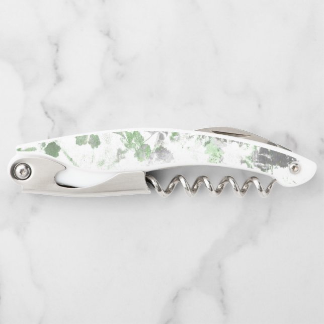Modern art of flower pattern and wall texture mix corkscrew (Front)