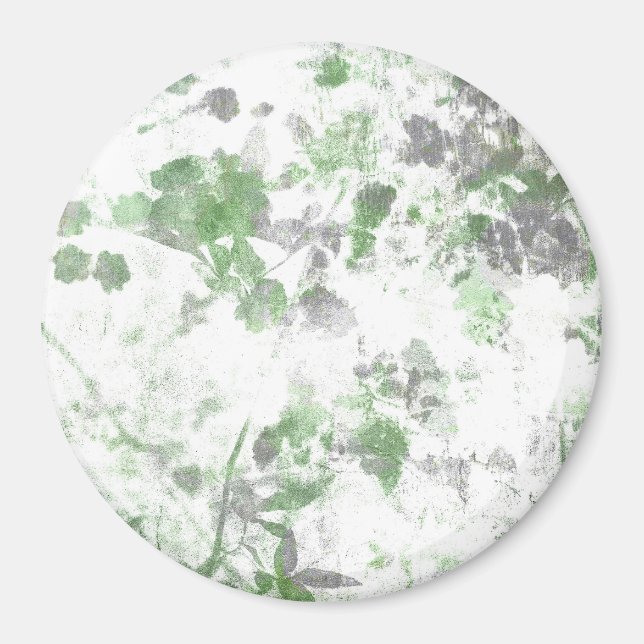 Modern art of flower pattern and wall texture mix magnet (Front)