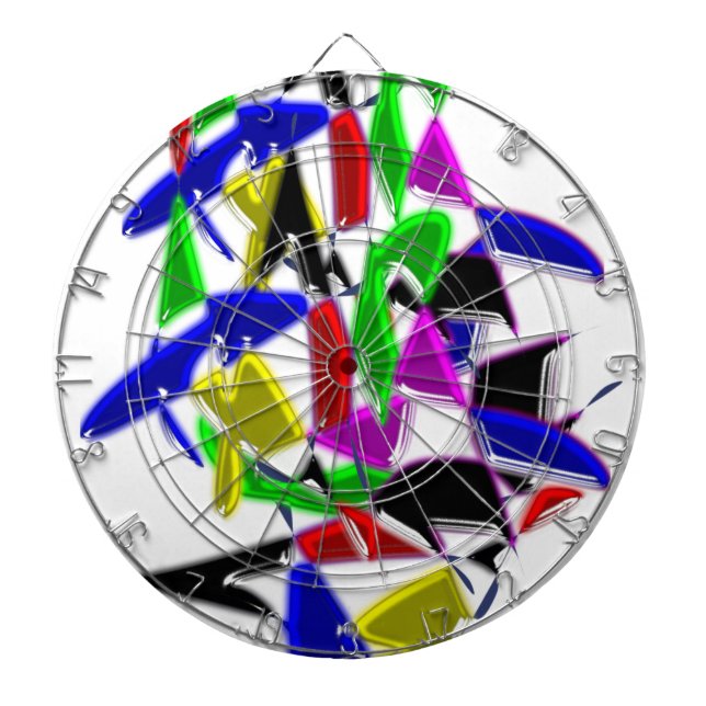 Modern art paintings ,Colour explosion Dartboard (Front)