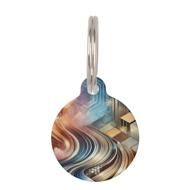 Modern Art Pet Tag (Front)
