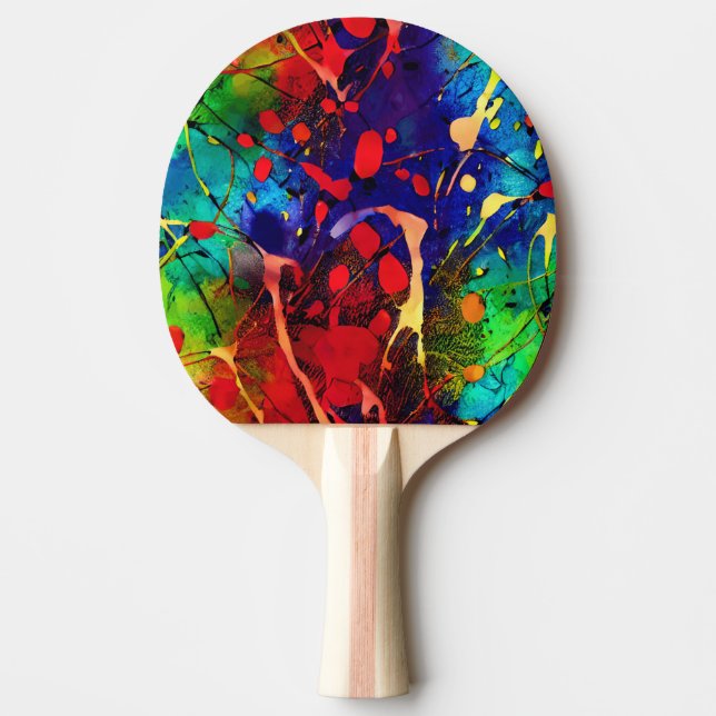 Modern Art Ping Pong Paddle (Front)