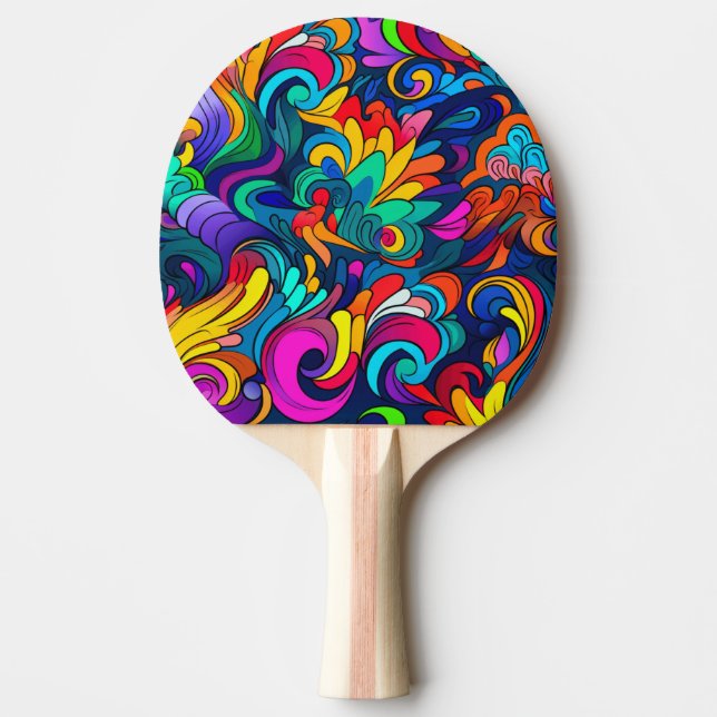 Modern Art Ping Pong Paddle (Front)