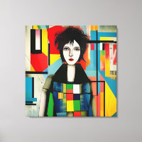 Modern art portrait