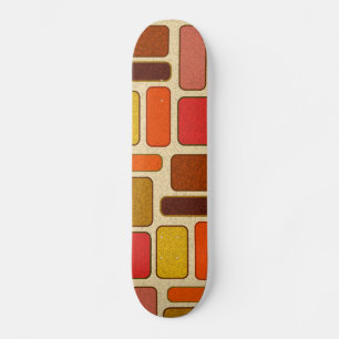Modern Art Square Pattern Skateboard