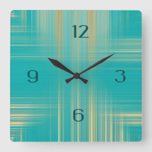 Modern art square wall clock