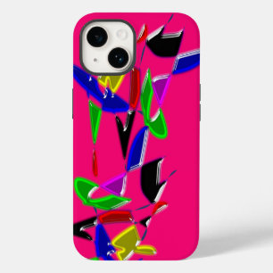 Modern art texture,pink Case-Mate iPhone 14 case