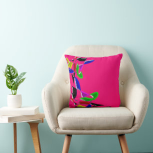 Modern art texture,pink cushion