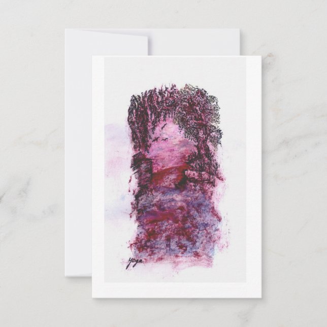 Modern art thank you card (Front)