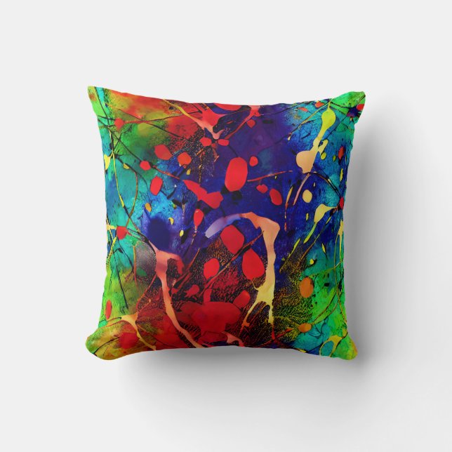 Modern Art Throw Pillow (Front)