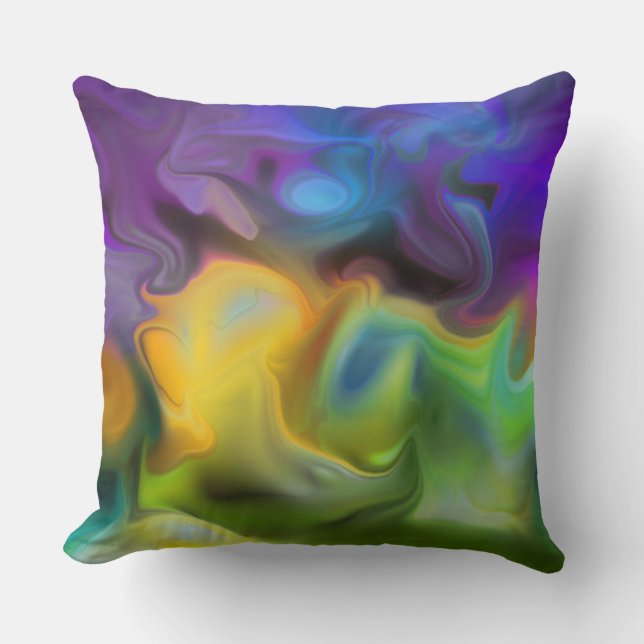 Modern Art Throw Pillow (Front)