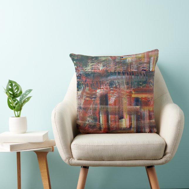 Modern Art Throw Pillow (Chair)