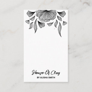 Modern Art White Earring Packaging Cards