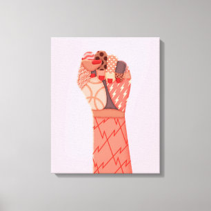 Modern Art Womens Protest Canvas Print