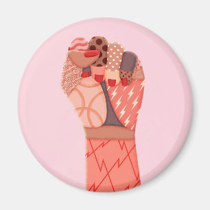 Modern Art Womens Protest Magnet