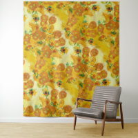 Modern Art Yellow Orange Sunflowers Oil Painting