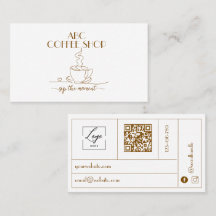 Modern Artisan LOGO QR code Coffee Shop