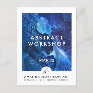 Modern Artist Painter Hand Logo Postcard