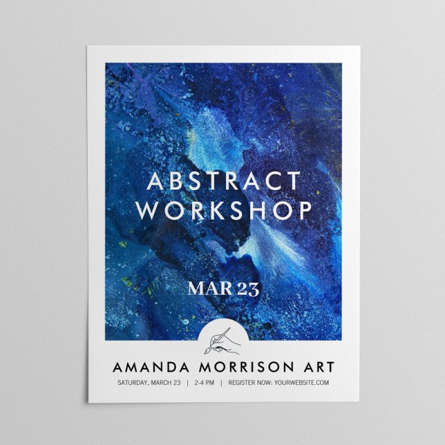 Modern Artist Painter Hand Logo  Poster (Creator Uploaded)