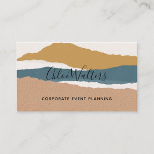 Modern Artistic Boho Abstract Business Card