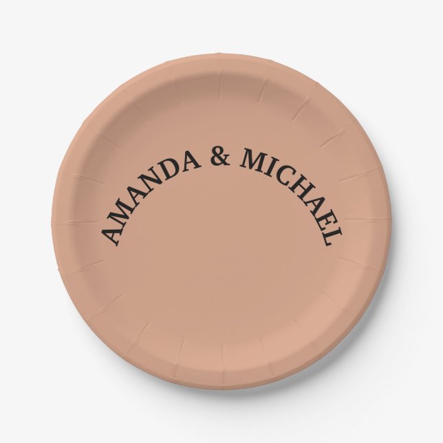 Modern Artistic Creative Tumbleweed Colour Paper Plate (Front)