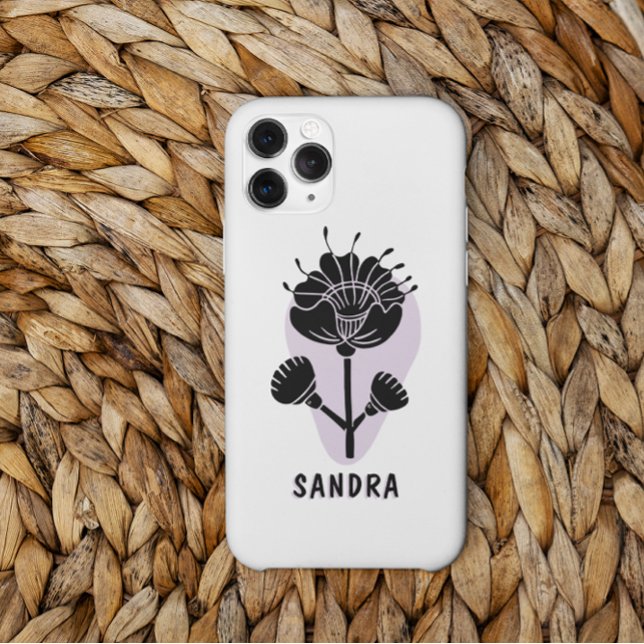 Modern Artistic Personalized Floral Phone Case  (Creator Uploaded)