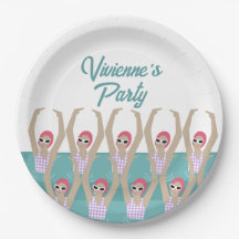 Modern Artistic Swimmers Swimming Birthday Party