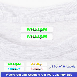 Modern Artistic Waterproof Name Labels for Clothes